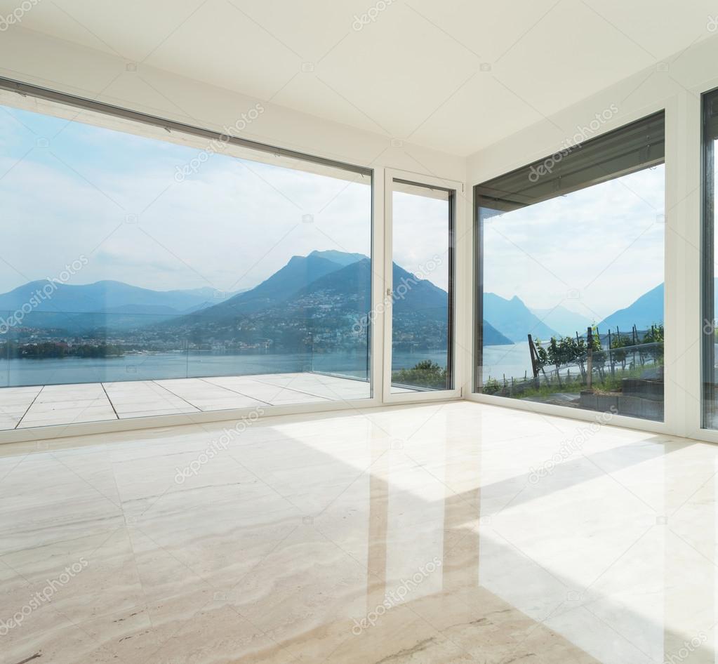 Beautiful penthouse, empty living room