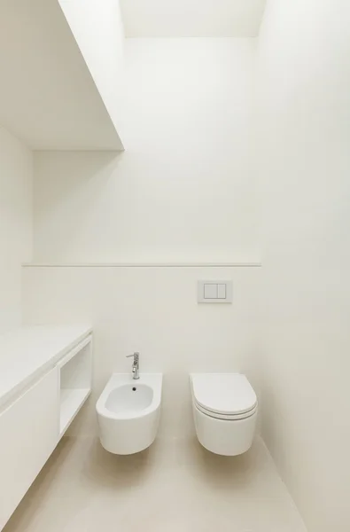 Interni bagno bianco — Foto Stock