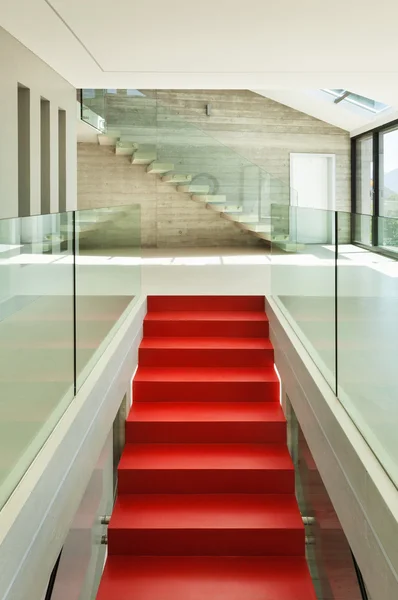 現代風の家、階段 — ストック写真