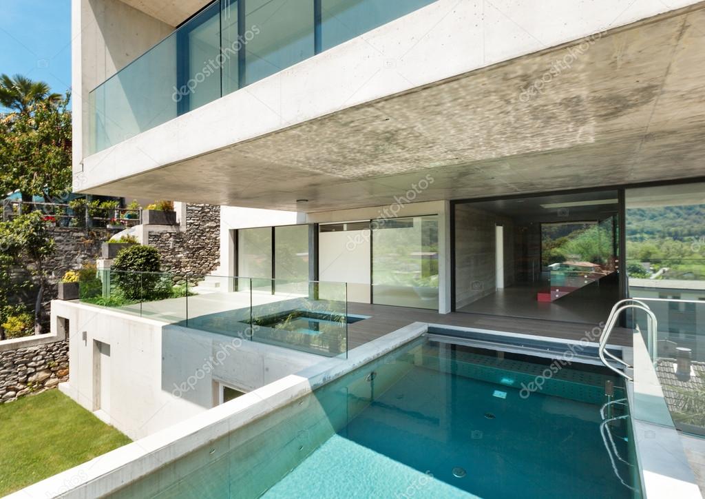 Beautiful modern house in cement