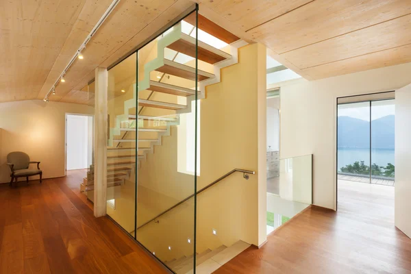 Arquitectura moderna, interior, escalera — Foto de Stock