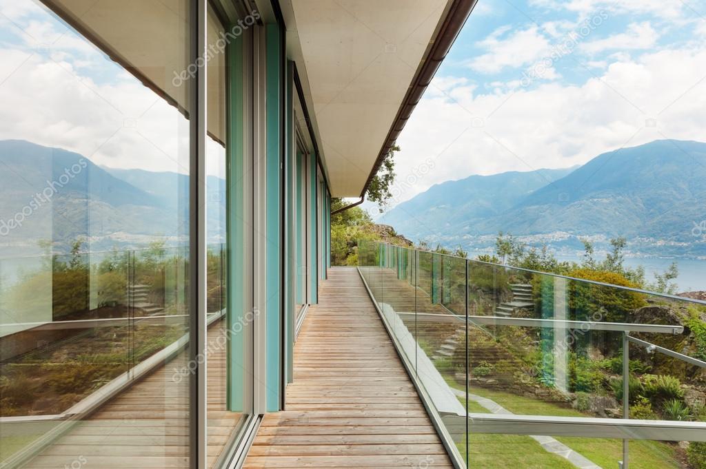 Balcony of modern house