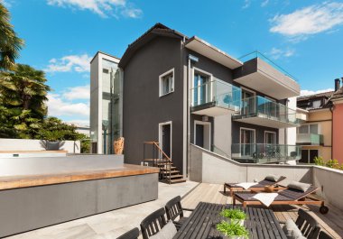 Modern ev güzel Teras