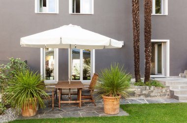 güzel veranda, modern ev