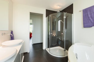 İç modern ev, banyo
