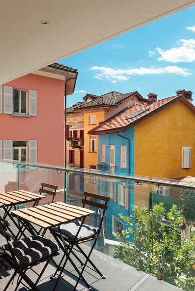 Modern ev, dış mekan, balkon — Stok fotoğraf