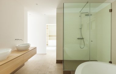 İç modern boş banyo