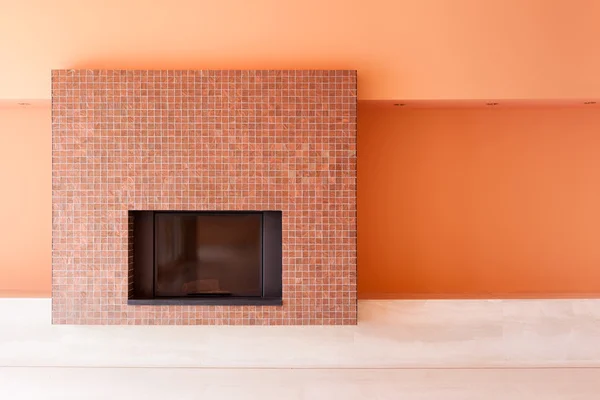 Interior home, fireplace — Stock Photo, Image