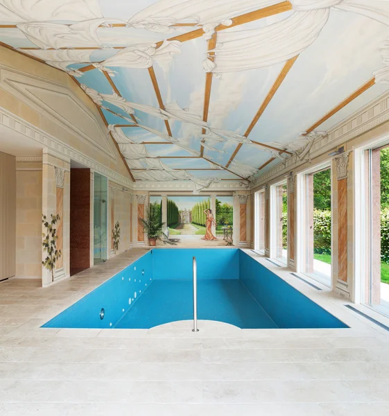 Indoor swimming pool — Stok fotoğraf