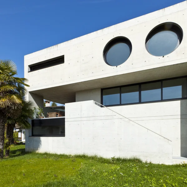 Exterior, modern house in beton — Stock Photo, Image