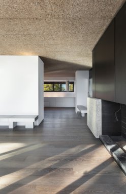 Ev, boş oda ile parke zemin