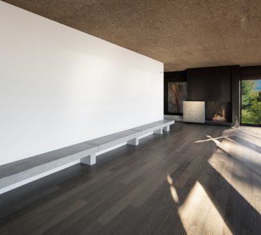 Ev, boş oda ile parke zemin