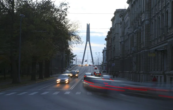 Beautiful bridge in Riga Latvia — Stock Photo, Image