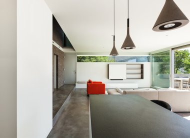 İç modern house, oturma odası