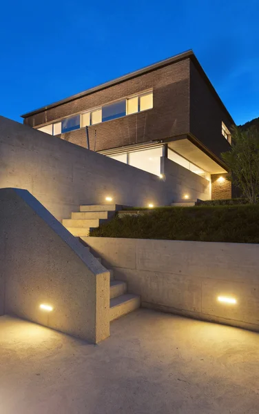 Arquitetura design moderno, casa, exterior — Fotografia de Stock