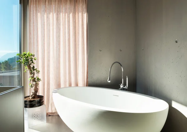 Сучасний будинок, інтер'єр, ванна кімната — стокове фото