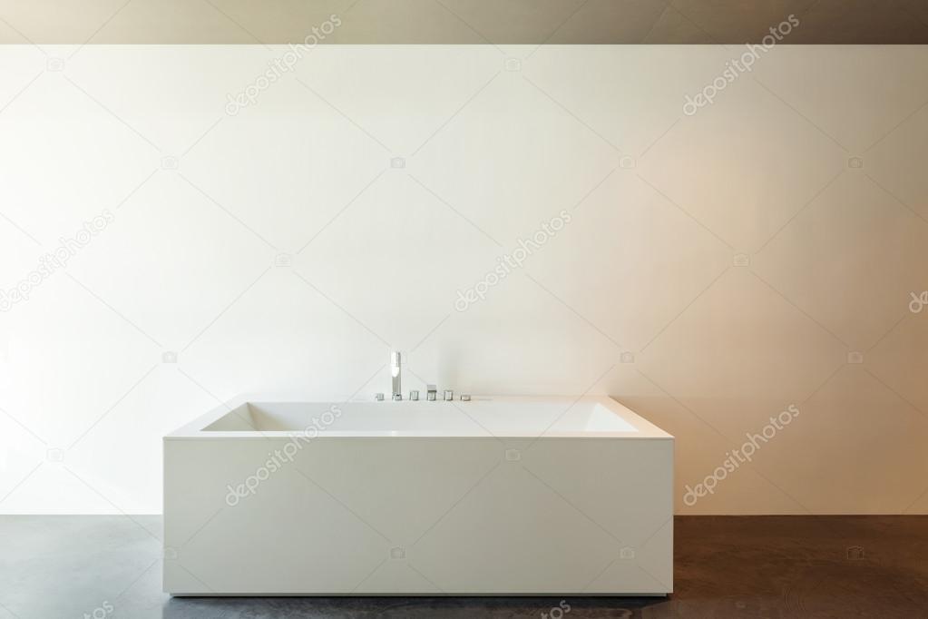 Interior, white bathtub