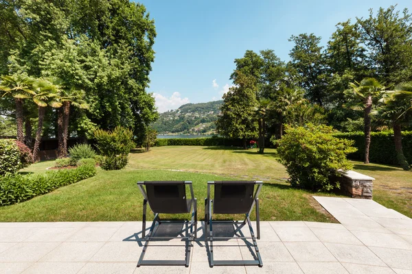 Two sun lounger — Stock Photo, Image