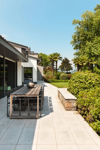 Beautiful patio of a villa — Stock Photo, Image