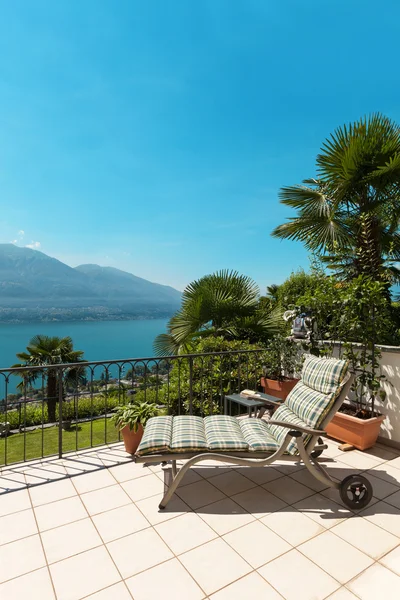 Schöne Aussicht auf die Terrasse — Stockfoto