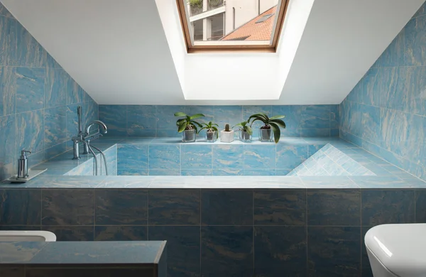 Interni, bagno blu — Foto Stock