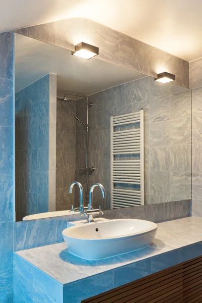 Interni, bagno blu — Foto Stock