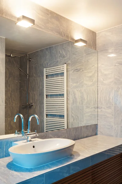 Interni, bagno blu — Foto Stock