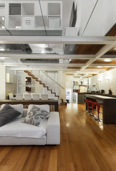 Interior, beautiful loft — Stock Photo, Image