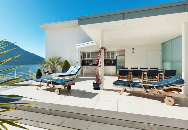 Beautiful terrace of a penthouse — Stock Photo, Image