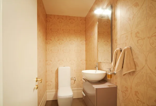 室内现代厕所 — 图库照片