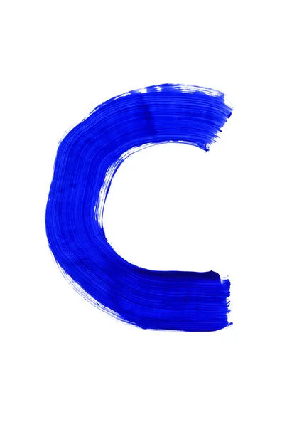 Lettera C blu — Foto Stock