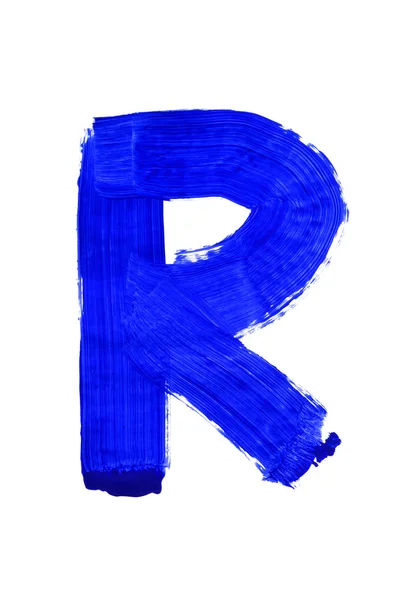 Blue Letter R — Stock Photo, Image