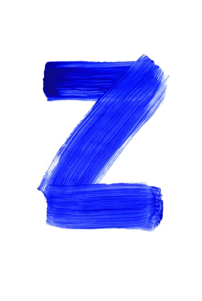 Azul Letra Z — Foto de Stock