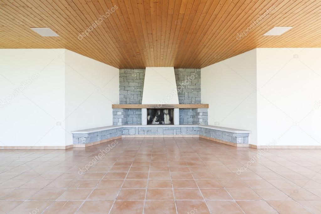 Fireplace in exterior