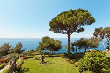 Deniz ve Bahçe Manzaralı