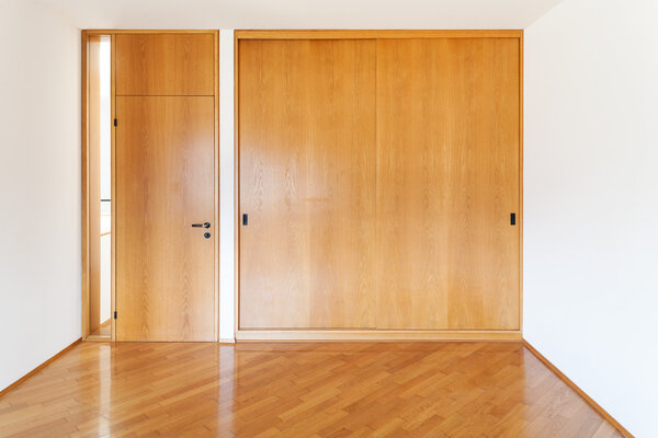 Interiors, room with wardrobes