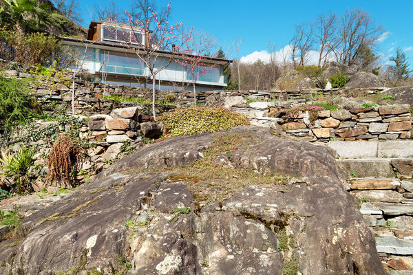 Mountain house, outdoors