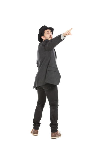 Young man with a hat — Stock Photo, Image