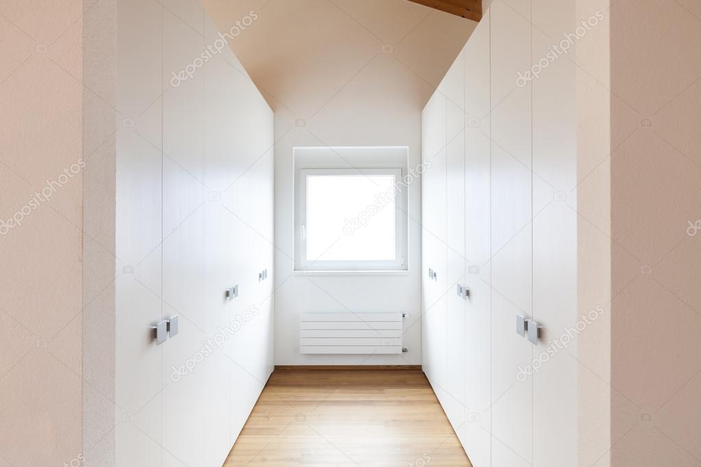 Loft interior, closets