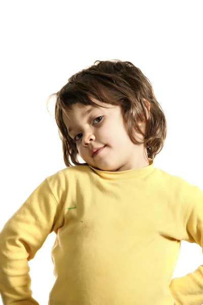 Little girl in studio — Stock Photo, Image