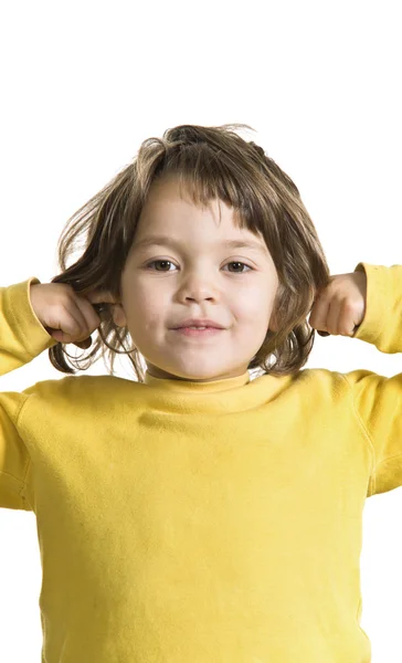 Little girl in studio — Stock Photo, Image