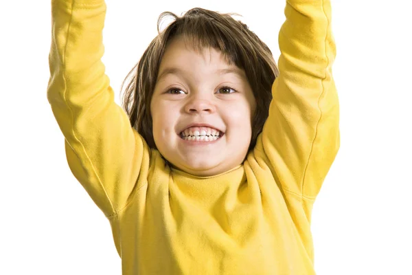 Little girl in studio — Stock Photo, Image