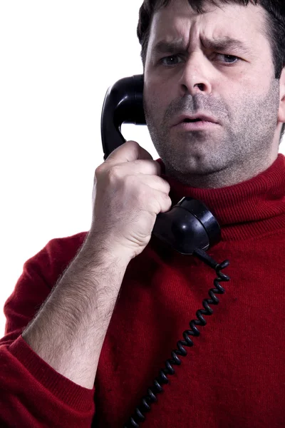 Portrait d'un homme au téléphone — Photo