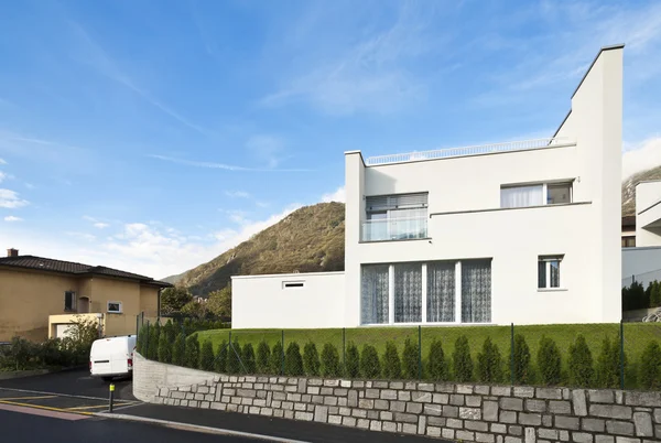 Exterior, modern huis — Stockfoto