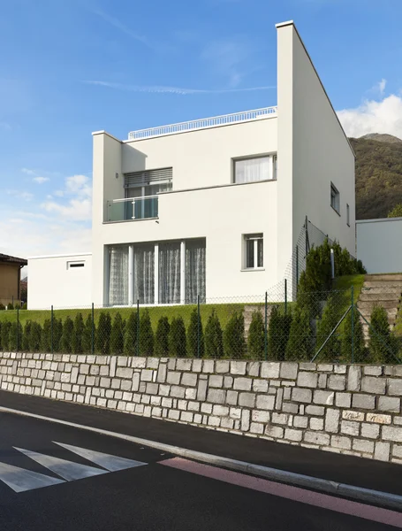 Exterior, modern huis — Stockfoto