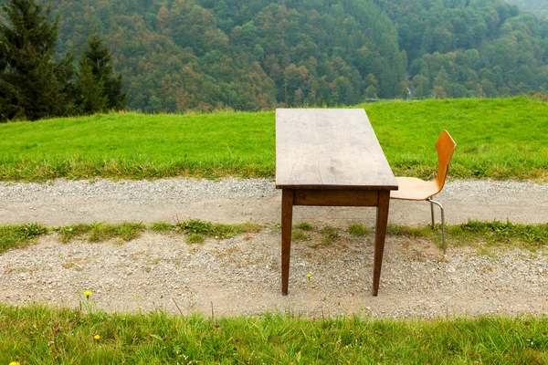 Lugar de trabajo vista al aire libre — Foto de Stock