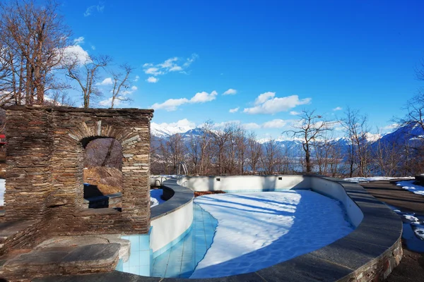 Winter Alpenlandschap in Zwitserse — Stockfoto