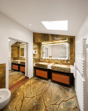 Interior design, luxury bathroom clipart