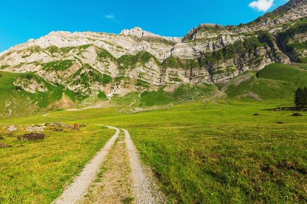 Typisch europäische Alpenlandschaft — Stockfoto