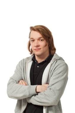 beyaz portre genç adam